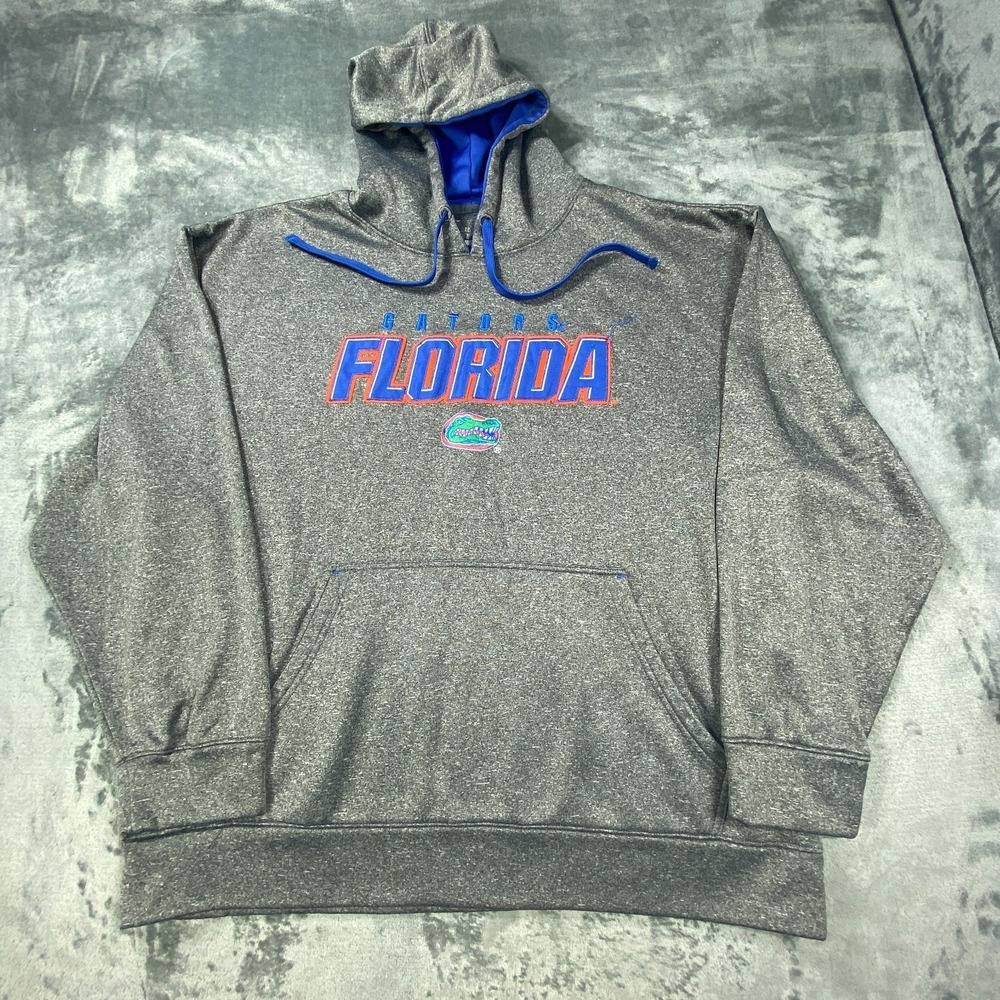 Florida Gators Hoodie Men XL Gray Heather NCAA Football Champion Pullover Fleece